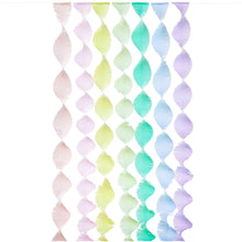 Lade das Bild in den Galerie-Viewer, Krepp Girlanden Regenbogen Pastell