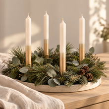 Lade das Bild in den Galerie-Viewer, FELI – Adventskranz auf einem Tablett