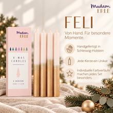 Lade das Bild in den Galerie-Viewer, Weihnachtsset | Stabkerzen | 4er Set | FELI |