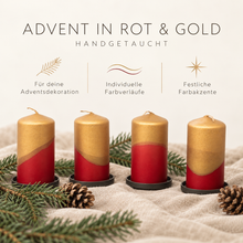 Lade das Bild in den Galerie-Viewer, Weihnachtsset | Blockkerzen | 4er Set | JUNA |