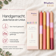 Lade das Bild in den Galerie-Viewer, Weihnachtsset | Stabkerzen | 4er Set | FINIA |