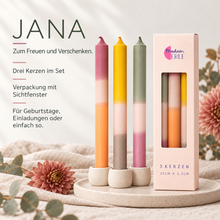 Lade das Bild in den Galerie-Viewer, 3er Set Kerzen | JANA |
