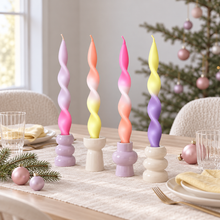 Lade das Bild in den Galerie-Viewer, Weihnachtsset | gedrehte Kerzen | 4er Set | CURLY NOLA |