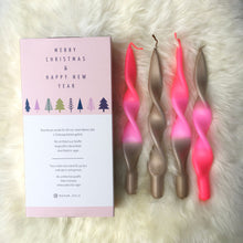 Lade das Bild in den Galerie-Viewer, Weihnachtsset | gedrehte Kerzen | 4er Set | CURLY AMINA |