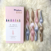 Lade das Bild in den Galerie-Viewer, Weihnachtsset | gedrehte Kerzen | 4er Set | CURLY LIARA |