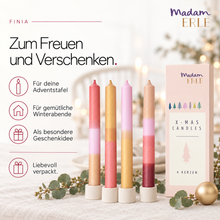 Lade das Bild in den Galerie-Viewer, Weihnachtsset | Stabkerzen | 4er Set | FINIA |

