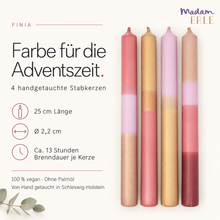 Lade das Bild in den Galerie-Viewer, Weihnachtsset | Stabkerzen | 4er Set | FINIA |
