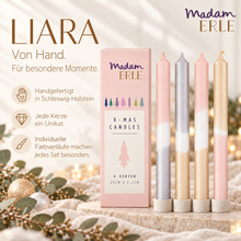 Lade das Bild in den Galerie-Viewer, Weihnachtsset | Stabkerzen | 4er Set | LIARA |
