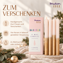 Lade das Bild in den Galerie-Viewer, Weihnachtsset | Stabkerzen | 4er Set | FELI |
