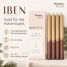 Lade das Bild in den Galerie-Viewer, Weihnachtsset | Stabkerzen | 4er Set | IBEN |
