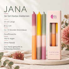 Lade das Bild in den Galerie-Viewer, 3er Set Kerzen | JANA |
