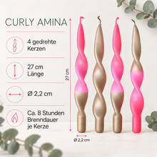 Lade das Bild in den Galerie-Viewer, Weihnachtsset | gedrehte Kerzen | 4er Set | CURLY AMINA |
