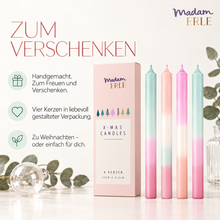 Lade das Bild in den Galerie-Viewer, Weihnachtsset | Stabkerzen | 4er Set | LEYA |
