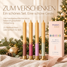 Lade das Bild in den Galerie-Viewer, Weihnachtsset | Stabkerzen | 4er Set | EEVI |
