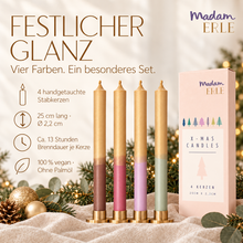 Lade das Bild in den Galerie-Viewer, Weihnachtsset | Stabkerzen | 4er Set | EEVI |

